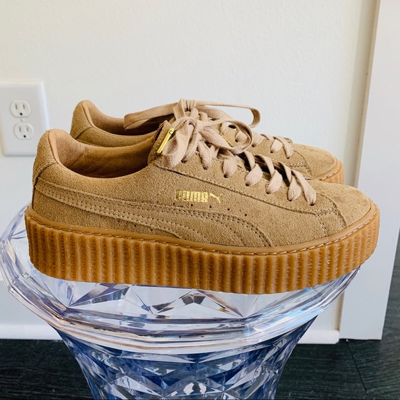 puma creepers tan